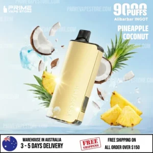 alibarbar ingot 9000 puffs pineapple coconut.webp