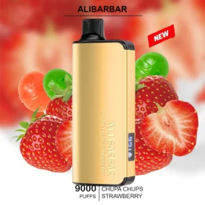 alibarbar ingot chupa chups strawberry – 9000 puffs 1.webp