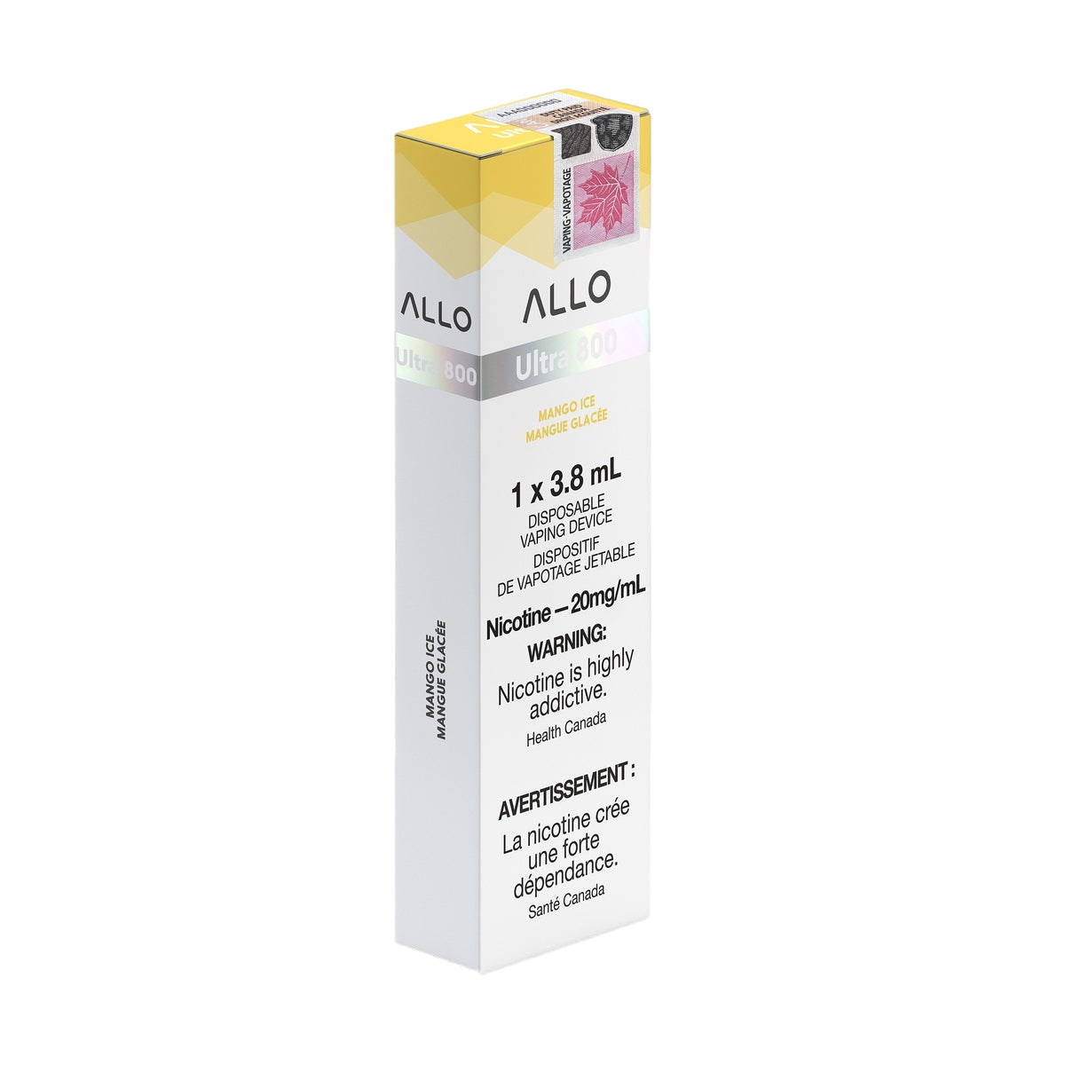 allo ultra 800 puff disposable vape packaging 20mg mango ice.jpg