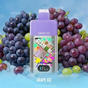 cammm a 15k puffs grape ice