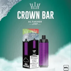 crown bar alfakher lush ice 8000 puffs.webp