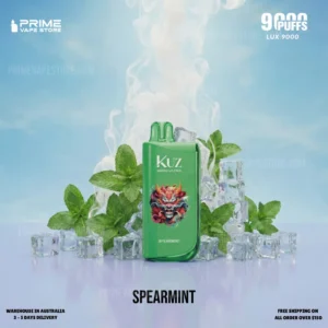 kuz lux 9000 puffs spearmint.webp