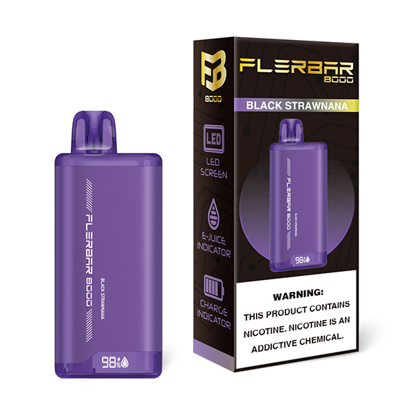 flerbar 8000 disposable black strawnana.jpg flerbar 8000 disposable black strawnana.jpg