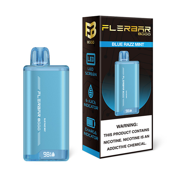 flerbar 8000 disposable blue razz mint.jpg flerbar 8000 disposable blue razz mint.jpg