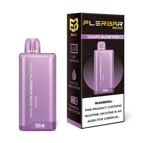 flerbar 8000 disposable grape blow pop.jpg flerbar 8000 disposable grape blow pop.jpg