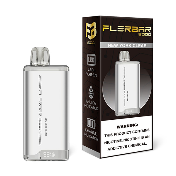flerbar 8000 disposable new york clear.jpg flerbar 8000 disposable new york clear.jpg