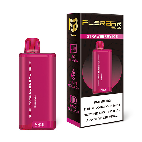 flerbar 8000 disposable strawberry ice.jpg flerbar 8000 disposable strawberry ice.jpg