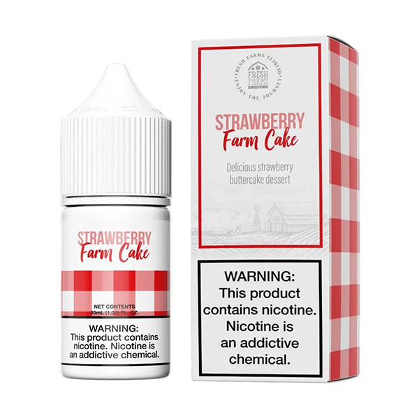 fresh farms 30ml salt e liquid strawberry farm cake.jpg fresh farms 30ml salt e liquid strawberry farm cake.jpg