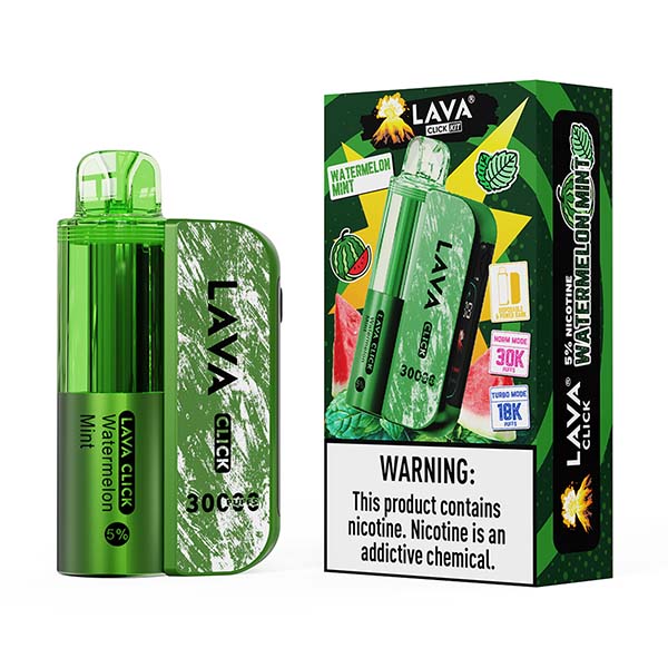 lava click kit 30k puff disposable watermelon mint.jpg lava click kit 30k puff disposable watermelon mint.jpg