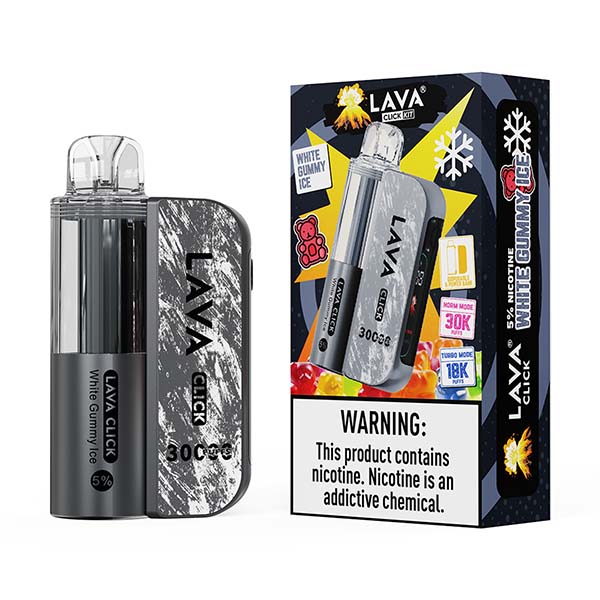 lava click kit 30k puff disposable white gummy ice.jpg lava click kit 30k puff disposable white gummy ice.jpg