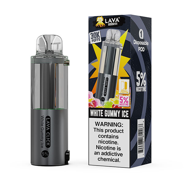lava click pod 30k puff disposable white gummy ice.jpg lava click pod 30k puff disposable white gummy ice.jpg