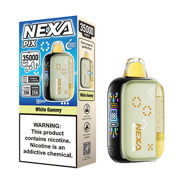 nexa pix 35k puffs disposable white gummy.jpg nexa pix 35k puffs disposable white gummy.jpg