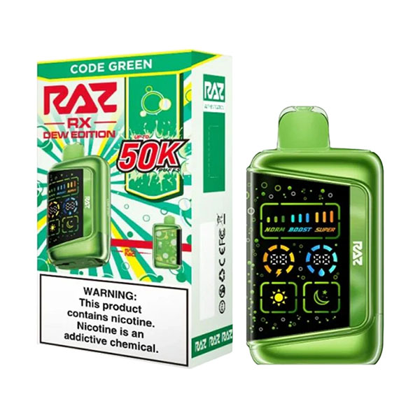 raz rx dew edition 50k puff code green.jpg raz rx dew edition 50k puff code green.jpg