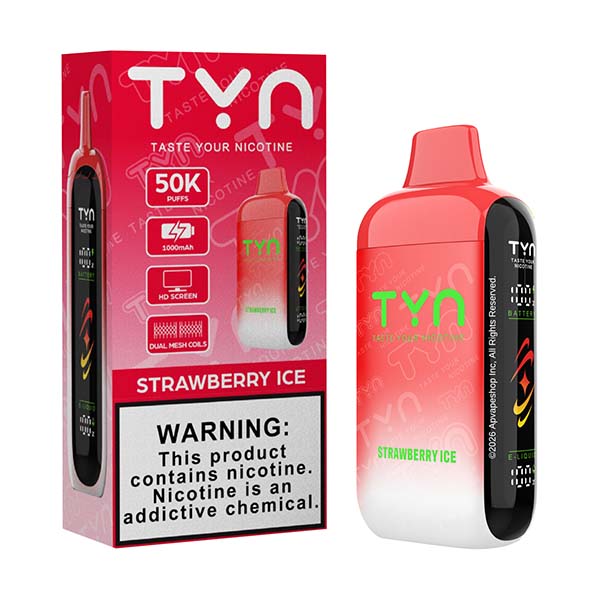 tyn 50k puff disposable strawberry ice.jpg tyn 50k puff disposable strawberry ice.jpg